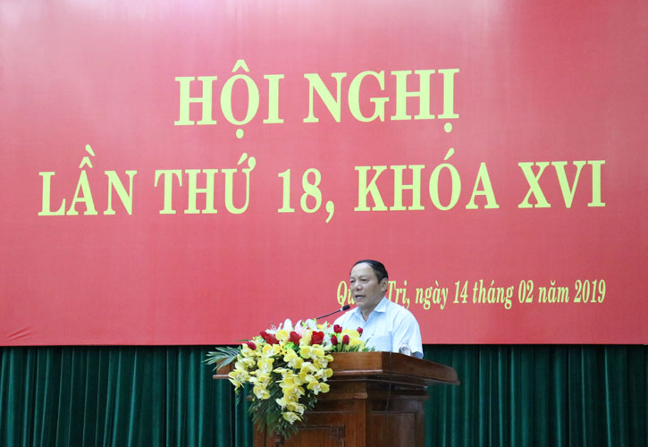 Hội nghị lần thứ 18 khoá XVI Ban chấp hành Đảng bộ tỉnh Quảng Trị