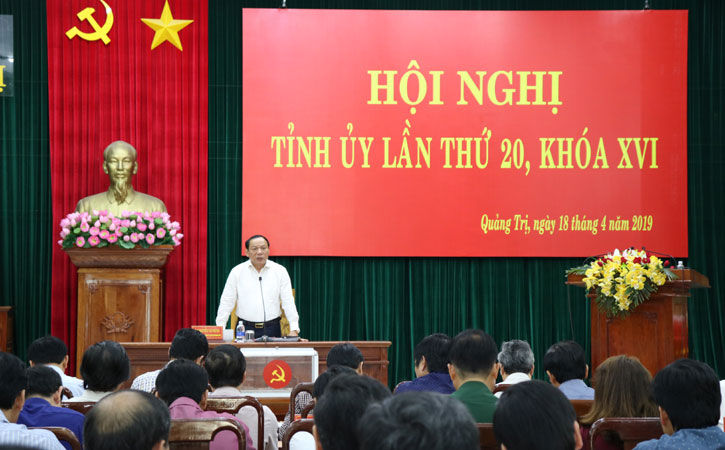 Hội nghị Ban Chấp hành Đảng bộ tỉnh Quảng Trị lần thứ 20
